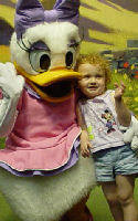 Amber with Daisy Duck at DisneyWorld 2007